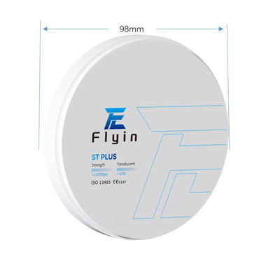 Dischi di zirconia ST Plus per laboratorio Dischi di allumina per macchine di zirconia Cad Cam 5 anni MFDS di classe II