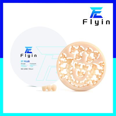 Bollente di zirconia bianco resistenza alla piegatura 1100 Mpa per le gemme dentali